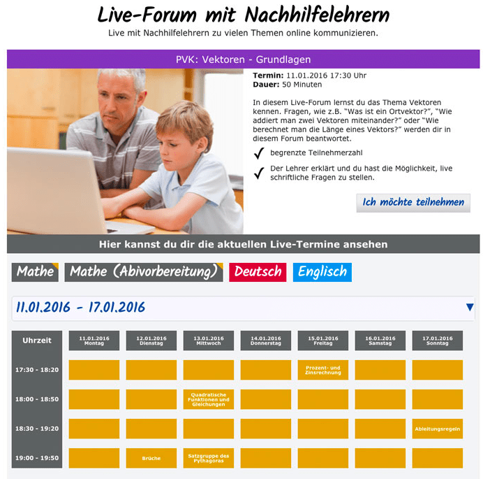 Schülerhilfe Online Lern Center Lehre Startklar